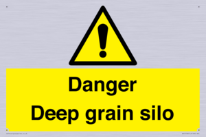 Danger Deep grain silo